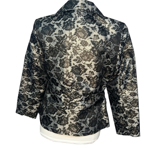 Scott Taylor Lace Print Blazer - Picture 4 of 4